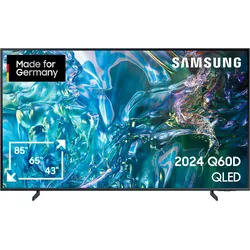 SAMSUNG QLED-Fernseher, E (A-G), grau (titangrau), 55, Fernseher, Crystal UHD, Q-Symphony, HDR10+, Dolby Surround Sound, Gaming Hub, Topseller