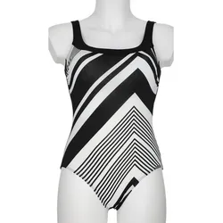 SUNMARIN Damen Badeanzug Prothesenanzug, schwarz/weiss, 40C