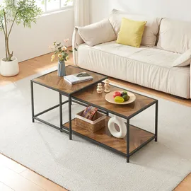 [en.casa] Kurghore Schwarz Eiche 60 x 60 x 50 cm