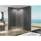 Buylando LiLy 100x200cm Walk in Duschwand Duschabtrennung Satiniert