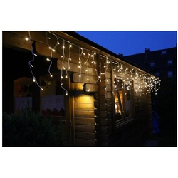 FHS LED-Lichterkette LED Eisregen Lichterkette mit 240 warmweißen LEDs