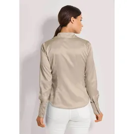 Madeleine Hemdbluse mit glänzendem Finish Beige 40