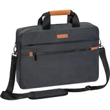 Pedea Laptoptasche Elegance Pro 15,6" Zoll (39,6 cm Umhängetasche mit Schultergurt und Tablet-PC Fach bis 39,6cm, Grau