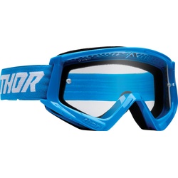 Thor Combat Racer, Crossbrille Kinder - Blau/Weiß Klar