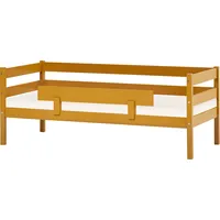 Hoppekids Einzelbett »ECO Comfort Kinderbett, Kiefer Massivholz, Jugendbett inkl. Rollrost«, 70x160 cm, wahlweise in verschieden Farben/ Matratze Absturzsicherung, Liegefläche B/L: 70 x 160 cm Betthöhe: 65 cm, H3, Schaumstoffmatratze, gelb