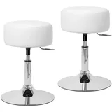 ML-Design Schminkhocker Kunstleder 33 x 65 x 38,5 cm Weiß