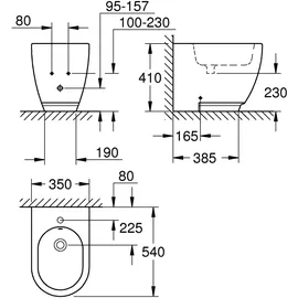 Grohe Essence Keramik Standbidet 3957500H