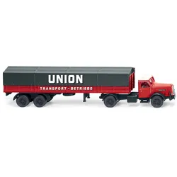 Henschel Pritschensattelzug Union Transport Modell von WIKING 1:87