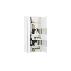 Uno Kombivitrine Setto 94 x 38 x 201 cm Weiß
