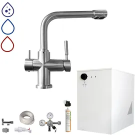 bietal® BT-30U Kühlung 3-Wege L Wasserhahn Edelstahl Filter