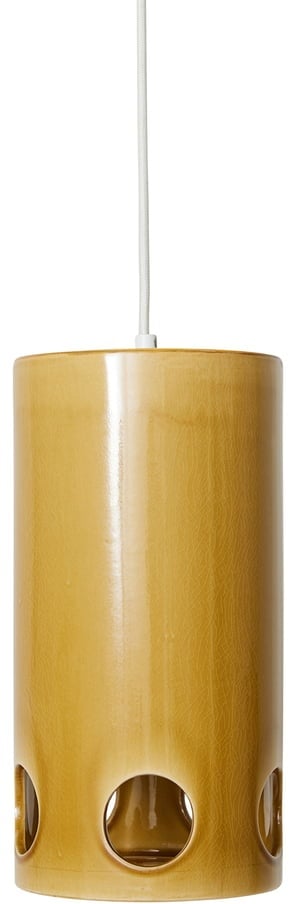 HKliving - Ceramic Pendelleuchte, mustard