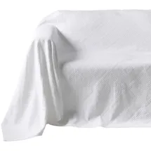 Heine Sofaüberwurf 250-cm Weiß