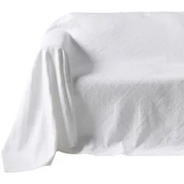Heine Sofaüberwurf 250-cm Weiß