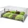 Mojawo Frühbeet Aluminium Transparent Polycarbonat 100x60 cm 0,24 m2