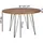 FineBuy Esszimmertisch Rund Ø 120 cm Sheesham braun