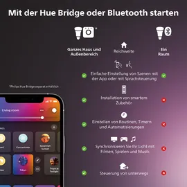 Philips Hue White & Color Ambiance E27 14W 1600 lm warmweiß 1 St.