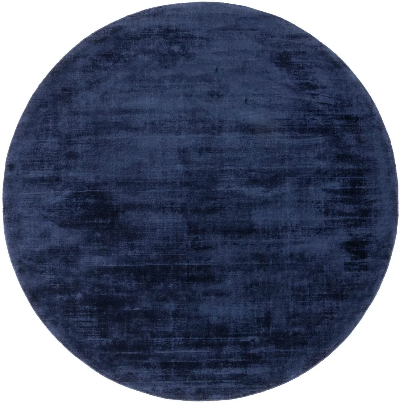 morgenland Teppich »Designer Teppich Chester«, rund, Viskose morgenland blau Ø 190 cm