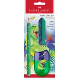 Faber-Castell - Schreibset Dino mit Bleistift, Spitzer und Radierer