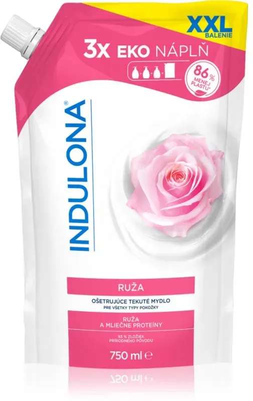 Indulona Rose flüssige Seife für die Hände Ersatzfüllung 750 ml