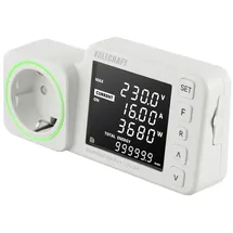 VOLTCRAFT SEM5000 Energiekosten-Messgerät Kostenprognose, Alarmfunktion, Stromtarif einstellbar, Datenloggerfunktion