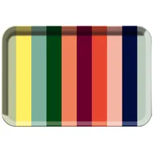 REMEMBER Tablett Lorenzo, Streifen bunt mehrfarbig 44.5x2x29.5 cm,