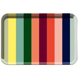 REMEMBER Tablett Lorenzo, Streifen bunt mehrfarbig 44.5x2x29.5 cm,