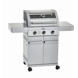 RÖSLE Gasgrill BBQ-Station Gourmet G3 Edelstahl, 3 Hauptbrenner