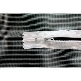 Schellenberg Fliegengitter für Dachfenster mit Reißverschluss 150 x 180 cm Weiß