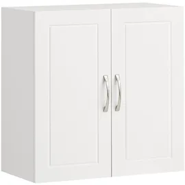 SoBuy Hängeschrank mit Verstellbarem Regal 60x60x30cm Weiß bht ca: 40x49x18cm - weiss - mdf