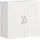 SoBuy Hängeschrank mit Verstellbarem Regal 60x60x30cm Weiß bht ca: 40x49x18cm - weiss - mdf