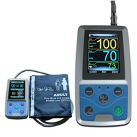 MWCBD Überwachung 24 Stunden Blutdruck Ambulator Holter Monitor ABPM50 + 3 Cuffs PCS, PC-Software, Kinder + Erwachsene + große Manschetten für Erwachsene, 1 Manschette