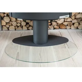 ADURO Glasbodenplatte Ellipse 114,8 x 68,3 cm