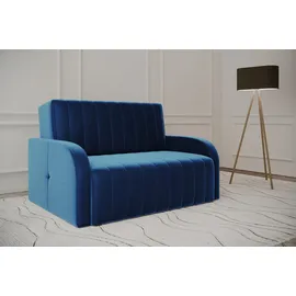 moeblo Schlafsofa Montana 120 x 190 cm Holz blau
