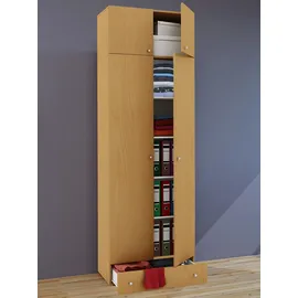 VCM Kleiderschrank Vandol 70 x 40 x 238 cm Braun
