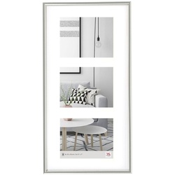 walther + design Galeria Kunststoff Bilderrahmen, weiss, 3x 13x18 cm
