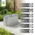 prestige home Hochbeet Stahl Oval S 160 x 80 x 80 cm Silber