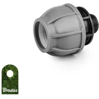 Bradas PE-Rohrverbinder 25 mm mit Außengewinde 1"
