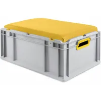 Proregal Eurobox NextGen Seat Box Gelb | HxBxT 26,5x40x60cm