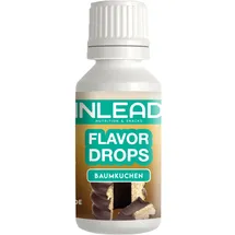 INLEAD - Flavor Drops | Zuckerfrei & Kalorienfrei | Aromatropfen für Speisen & Getränke | Vielseitig einsetzbar | Top Geschmack | Vegan - 30ml (Baumkuchen)