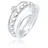 Elli Solitärring ELLI "Set mit Kristallen von Swarovski 925 Silber" Gr. 52, silber, Fingerringe, Damen, 52mm,mit Steinen, Silber 925 (Sterlingsilber), 4mm