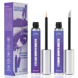 Wimpernserum für lange Wimpern, Lash Wimpernserum & Augenbrauen Serum für besseres Wachstum von Wimpern & Brauen, Eyelash Serum ohne Hormone für Wimpernwachstum, Natürlich, Vegan 7 ml