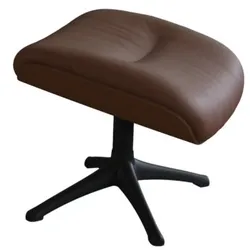 Fußhocker FLEXLUX "More", braun (old chestnut braun), B:44cm H:39cm T:35cm, 100% Echteder, Hocker, für Beinauflage zur besseren Entspannung, Fuß schwarz