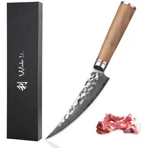 Wakoli Ausbeinmesser 16 cm Nussbaumholzgriff Damaststahl
