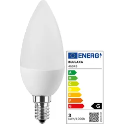 LED Lampe Kerzenform C35 / E14 -  G / 3 / 250