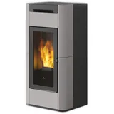 Edilkamin wasserführender Pelletofen | TERA H 25 EVO | 25,1 kW | Hellgrau