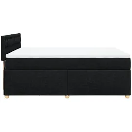 vidaXL Boxspringbett 140 x 200 cm Schwarz