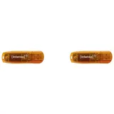 Intenso Rainbow Line 64 GB USB-Stick USB 2.0 Orange (Packung mit 2)