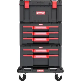 QBRICK System Pro Schubladen-Werkstatt-Set 2, Schubladen - Skrz N8346 - Schwarz
