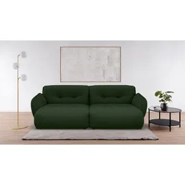 BeType Big-Sofa Be Fluffy Polyester 285 x 87 x 184 cm Dunkelgrün