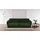 BeType Big-Sofa Be Fluffy Polyester 285 x 87 x 184 cm Dunkelgrün